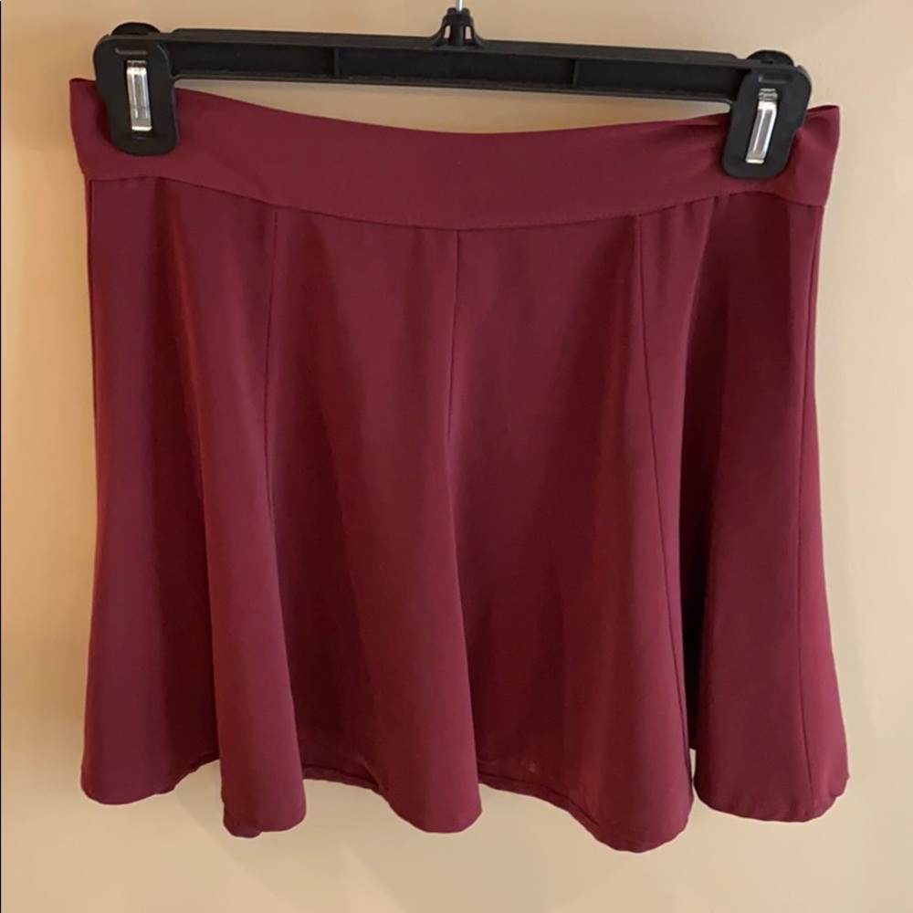 Brandy Melville Maroon Skirt One Size Fits All